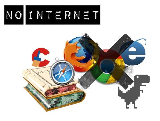 no internet collage